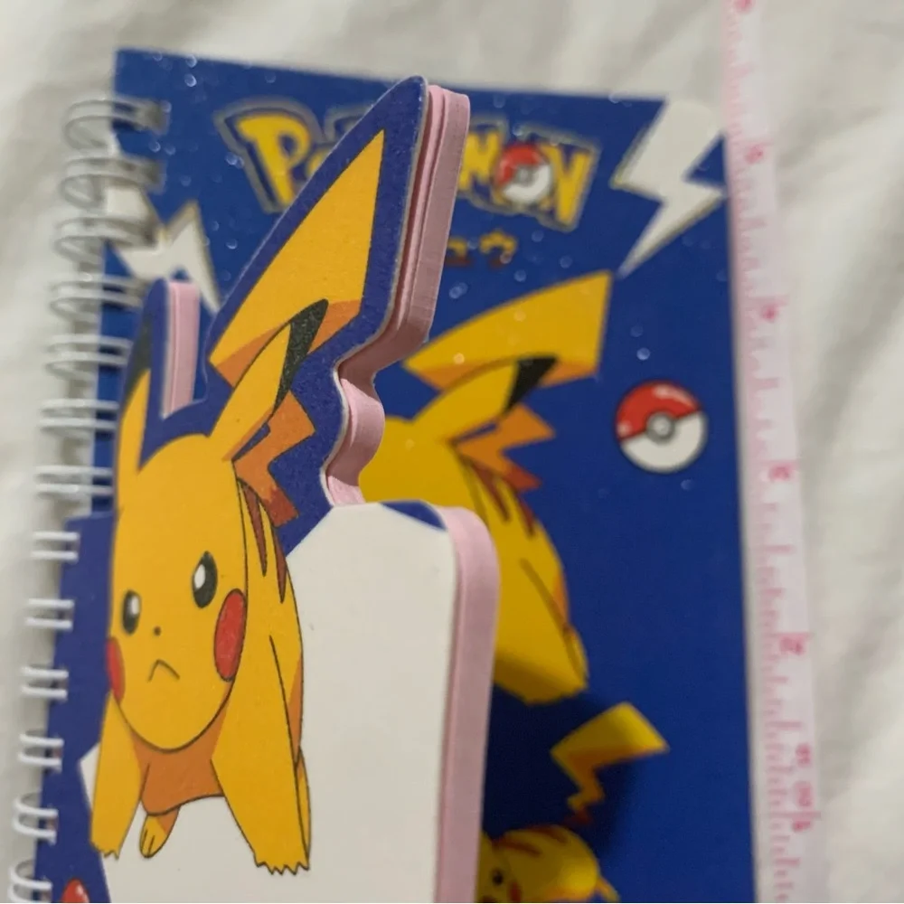 Blue Pokemon Pikachu Glitter Mini Spiral Notebook